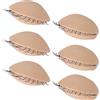 Cerlingwee Palpebre con Testa di Manichino, 3 Paia di Palpebre in Silicone con Ciglia, Palpebre Realistiche Rimovibili, Palpebre con Testa di Manichino per Esercitazione delle Ciglia,