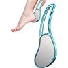 Hoghaki Lima per piedi in vetro, per rimuovere calli e pelle morta, 2 in 1, lima per piedi in nano cristallo, strumento per pedicure per piedi bagnati e asciutti, 17,5 x 5,8 cm