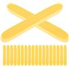 MALUGOGO 100 Pezzi Spugna per Viso Compressa in Pva per Donne, Pulizia Delicata e Esfoliazione Morbida, per Viaggio e Palestra, Colore Giallo Compatta e Pratica