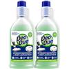 Generico Detergente Multisuperfici per Robot Lavapavimenti e Scope Elettriche Deo Due Verde - 2 Unità da 900ml- Compatibile con Tutti i Brand - Asciugatura Rapida, Senza Aloni, Profuma e Igienizza