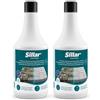 Sillar Detergente Pietra Concentrato 1 l per Pavimenti Esterni, Autobloccanti e Terrazze, contro Olio, Muschio, Patina Verde, Sporco Ostinato, per Idropulitrice, Spruzzatore, Spazzola