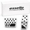 Esselle Parts Set Pedaliera Copripedali per Fiat 500X Cambio Automatico