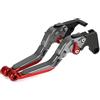 YIEBA Leva estendibile pieghevole regolabile per freno e frizione moto Per Z900 2017-2020 Z650 2016-2020 Accessori Moto CNC Alluminio(Rosso+Colore titanio)