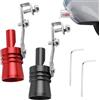 poraceous Tubo di scarico Sound Booster, Universale Turbo Whistle, Silenziatore Fischietto, Fischio del Suono Turbo di Scarico, Fischietto Marmitta Auto, Turbos Sound Auto, Simulatore di Suono