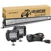 SKYWORLD 42 pollici 540W Barra LED Fuoristrada Barra Luce a Led Lampa 6000K 12V 24V, 2 x 4 pollici 36W Spot Faro da Lavoro Con Cablaggio Fari LED Luci da Lavoro Trattore Auto Camion Barca 4x4 ATV UTV