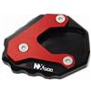 OLXWFNTD Per Piastra Di Supporto Per Estensione Cavalletto Moto CNC Per HONDA NX500 NX400 2024-2025(Red-NX500)