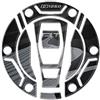 AZgraphishop PROTEZIONE TAPPO BENZINA RESINA 3D COMPATIBILE CON BMW R 1250 RT 2021-2022 Dune Style FM-1063 (Triple Black)