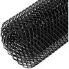 Esenlong Griglia in rete in alluminio con foro da 8x16mm, universale, per auto da corsa, griglia a rete per carrozzeria, griglia a rombo, colore: nero (100 x 33 cm)