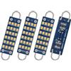 QAUBEN Anello Rigido 561 Lampadina Festoon 44mm (1,73 ) Bianco Caldo 24SMD 2016 Chips Non polarità 562 567 564 211-2 212-2 214-2 lampadine LED per Porta cortesia Mappa della Cupola 12V 1.1W (4pcs)