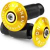 CXEPI Terminali Manubrio Universale - per Manubri da Ø22mm (7/8) (esterno) - Contrappesi per Moto Mtb Bici,Oro