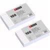Miquelrius - Schede in Cartoncino Bianche Rigate 200 Pz, 125 x 75 mm | Flashcard 180 g/m² per Appunti, Memorizzazione, Ripasso e Organizzazione, Materiale Scolastico e da Ufficio