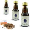 AlcoFermBrew 3 x Essenza Blue India Gin 25ml - Aroma Senza Alcol - Ginepro, Agrumi & Spezie Esotiche - Con Chips Di Quercia Francese 20g In Omaggio