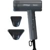 WAHL Vanquish Compact Grigio - Asciugacapelli professionale leggero con motore digitale ad alta velocità, 3 impostazioni calore e velocità, getto aria fredda, funzione di pulizia automatica, beccucci