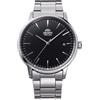 Orient Contemporary Stylish Maestro - Orologio Da Uomo Automatico a Carica Manuale Casual Bracciale e Cassa In Acciaio Metallizzato Quadrante Nero - RA-AC0E01B30B RA-AC0E01B