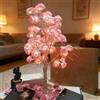 Maimeili Rose Fleur Baum mit Lumières Mini Arbre Ornament Chaud blanc LEDs Lumière Tableau Décoration Intérieur ou extérieur Verwendung für Noël Maison Fête Mariage