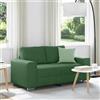 IKAYAA Divano 2 Posti Divano Due Posti con Braccioli Divano 2 Posti in Tessuto di Velluto a Coste per Soggiorno/Appartamento/Camera da Letto-Verde scuro-120 cm