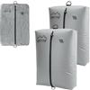 ONTYZZ Sacchetti Salvaspazio Valigia Riutilizzabili Sacchetti Sottovuoto Vestiti TPU Borsa Sottovuoto Viaggio con IPX8 Cerniera Impermeabile Borse Organizer Cubi di Imballaggio per Zaino Bagaglio Mano
