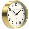 Newgate® Master Edwards Orologio a parete | Orologio in stile metà secolo | 30cm | Custodia in metallo profondo con finitura ottone/oro | Design moderno retrò per cucina, soggiorno o ufficio