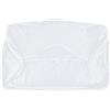HOMCA Federa di Ricambio Lavabile, Solo per Cuscino PL01-60x35x8/12cm, Bianco