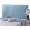 ZCXRYFL Elastica Copertura Per Testiera Per Letto Imbottito/Legno/Pelle Copri Testata Del Letto Matrimoniale Singolo Rettangolare/Leggermente Stondata Fodera Testiera Letto Prote(Lunghezza:150-170cm,Blu2)
