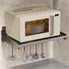 TapferBahn Microonde Mensola A Muro Supporto,Scaffale per Forno A Microonde A Parete,Supporto A Muro per Forno A Microonde,Stabile E Antiscivolo,per Elettrodomestici da Cucina