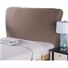 ZCXRYFL Elastica Copertura Per Testiera Per Letto Imbottito/Legno/Pelle Copri Testata Del Letto Matrimoniale Singolo Rettangolare/Leggermente Stondata Fodera Testiera Letto Prote(Lunghezza:150-170cm,Marrone1)