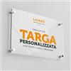 LASERO' Targa Personalizzata in Plexiglass 15x20cm- Targa Personalizzata da Esterno per Studio, Attività, Ristorazione, Hotellerie, Casa Vacanze, Cin con Logo Personalizzato