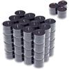 Candelo Set di 96 candele profumate Ambiente - Candele profumate Black Rose - Tealight in custodia in plastica 3,8 x 1,7 cm - 4 ore di durata - lumini neri