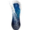 Swtgaah Vasca in resina a forma di onda marina Nautica, vaso in vetro blu oceano per decorazioni costiere, decorazione per la casa e soggiorno, decorazione per ufficio (30 cm)