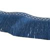 Anevous Nastro con frange, 2 m di larghezza, 13 cm di larghezza, bordatura con frange, nastro decorativo con frange, nastro decorativo per il fai da te, costumi, accessori da cucito, blu reale
