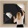 ZOYIZEN Tenda Oscuranti Magnetiche, Tende senza Fori, Tessuto in Cotone e Lino, Tende Parasole, Tenda a Rullo Oscurante per Camerette, 48 x 93 cm