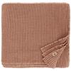 Linen & Cotton Coperta Plaid Copriletto Waffel in Misto Tessuto Enzo -48% Lino, 52% Cotone, Colore Rosa Corallo (180 x 230 cm) Copridivano Trapunta Estivo Inverno per Letto Divano Singolo Matrimoniale