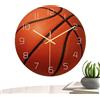 Generic Orologio da parete sportivo in acrilico, orologio da parete silenzioso e atletico, orologio a tema per la stanza, design per calcio, tennis, basket, pallavolo, migliora gli interni grazie al