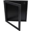 MuchLuckystar Cornice artistica per magliette e maglie, copertura in acrilico resistente ai raggi UV, 33 x 33 cm, colore nero