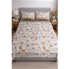 GX GARGIX Completo Letto Matrimoniale in Policotone - Set Lenzuola 4 Pezzi con Lenzuolo Sopra, Sotto con Angoli e 2 Federe, Biancheria Letto Varie Fantasie (GX/MATRI-87, MATRIMONIALE)