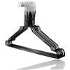 HOME PRO Grucce Metallo Nero Appendiabiti Appendini Abiti Armadio Stampelle Colorate Ferro Salvaspazio per Casa Lavanderia Pantaloni 40cm 25 pezzi