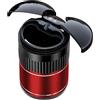 ZbOLi Sensore a infrarossi con Apertura Automatica e Chiusura, posacenere Intelligente per Auto Ricaricabile Tramite USB, posacenere a Specchio sensibile alla Luce Senza Fumo con Coperchio Red