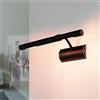 Licht-Erlebnisse Lampada per quadri in metallo nero 2xG9 W: 29 cm lampada da specchio classica per corridoio bagno soggiorno camera da letto lampada da parete lampada per quadri applique da interni