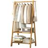 Beyswage Stand Appendiabiti, Stand Appendiabiti Legno, Stand Appendiabiti Legno con 2 Ganci a Testa Tonda, per Camera da Letto, Ingresso, Ufficio, Cappello: 66CM, 85CM, 116CM