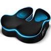 POOTACK Cuscino Sedia Ufficio - Cuscino per sedia da ufficio in memory foam, gaming e smart working, rivestimento lavabile, antiscivolo