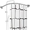 BOYH Asta Tenda Doccia Angolare Bastone Tenda Doccia Semicircolare Anti Ruggine Cromata Regolabile Materiali in Acciaio Inossidabile per Bagno e Vasca da Bagno70 to 95 x 90 to 130cm