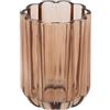 5 five simply smart 5Five - Portaspazzolino in vetro rosso FLOREA - 7,6x7,6x10,7 cm - Vetro per bagno