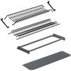 inferramenta Kit Scolapiatti Nero Con Telaio Vaschetta Raccogligocce E Supporti Laterali | Alta Qualità | Compatibile Con Pensili Da 60 | 80 | 90 Cm (Per Pesile 60 cm)
