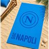 Generico Telo Mare in Spugna Napoli 80x160 cm - 100% Cotone Assorbente - Ideale per Mare, Piscina e Relax (Azzurro)