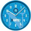 PRESTIGE & DELUXE Orologio da parete Napoli Tifosi azzurri - d = 30cm ABS tondo + omaggio portachiave calcio in metallo