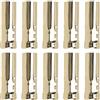 Akozon Tubo Luminoso, Base per Lampada a Candela Accessori per Illuminazione Tubo Porta 25x80mm 10 Pezzi E14 in Metallo per (Oro)