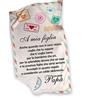 Generico A Mia Figlia... Plaid Personalizzato con Dedica Speciale coperta in Pile Idea Regalo Compleanno Natale Laurea letto Caldo Divano Decorazione casa Amore Famiglia Da Mamma Papà 2 (130x180cm)