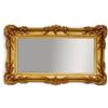Lnxp Specchio da parete barocco in oro, 96 x 57 cm, design retrò con decorazioni di lusso, stile rococò e rinascimentale