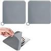REBECCAHOWARD 2pcs Tappi in Silicone Per Scarico Pavimento,Copertura Doccia Anti-Odore,Copertura Deodorante,Adatti Per Bagno E Cucina,Guarnizione in Gel Di Silice,Deodorizzazione Efficace Per Fognature,grigio