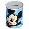 Disney Salvadanaio Topolino Mickey Mouse in Metallo Latta non Apribile 10x7.5 cm